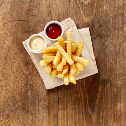 Pommes Wellenschnitt TIFA, 4 x 2,5 kg
