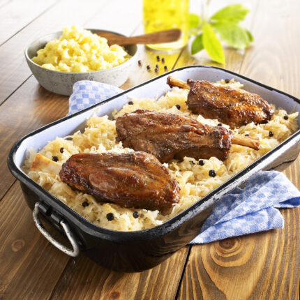 Haxer gewürzt/gebraten, 40 x 150 g